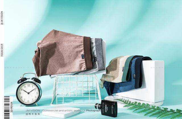 男士内裤内衣创意平铺摄影 电商视觉营销的艺术